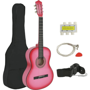 38 inch Acoustic Guitar Full Size Beginners Package Kit for Right-handed Starters Kids