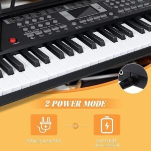 61 Keys Keyboard Piano,Electric Digital Piano,with Built-In Speaker Microphone